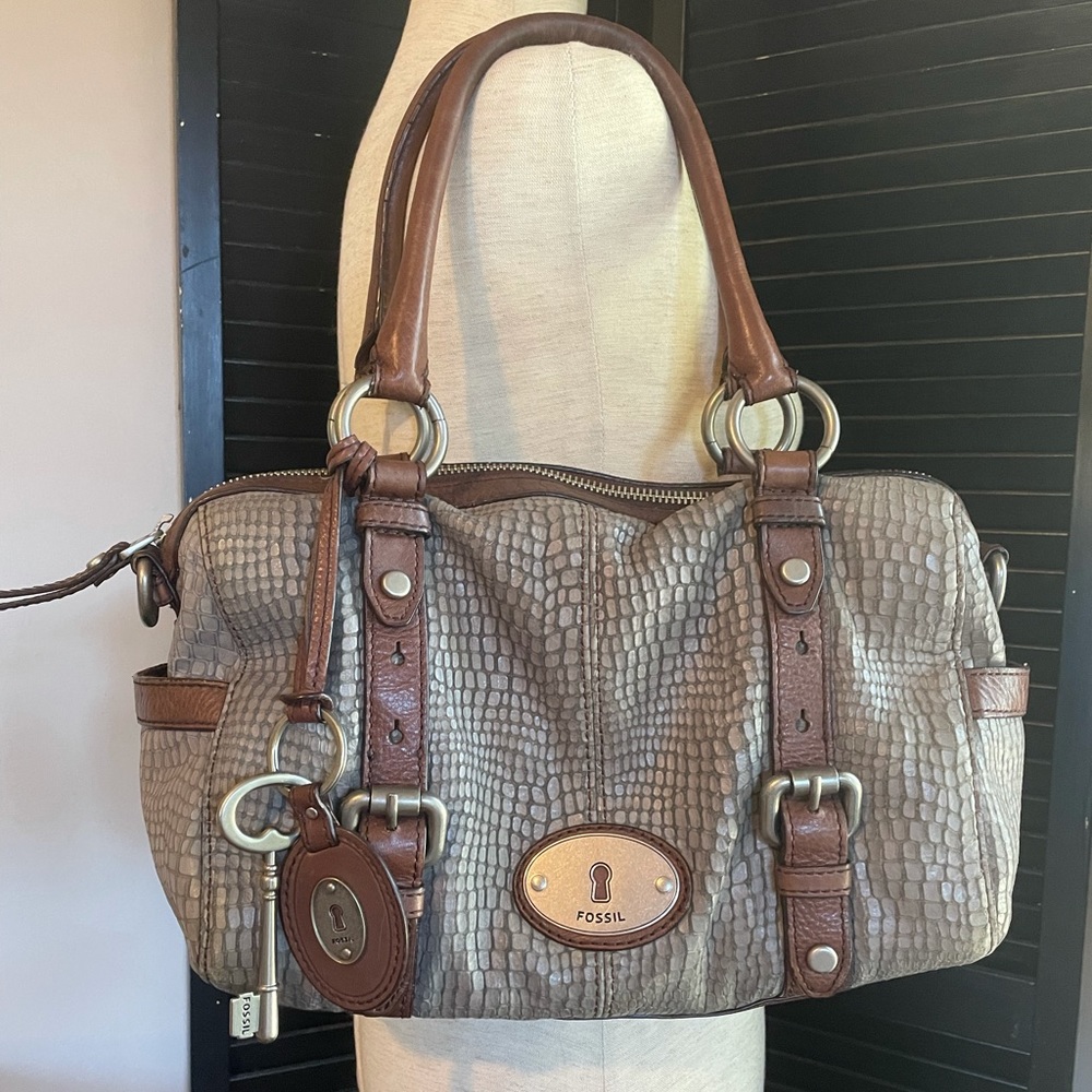 Fossil Maddox Leather Satchel